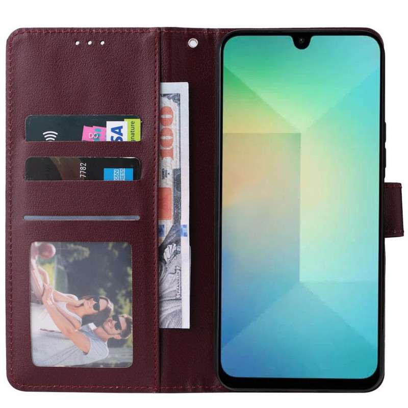 Фото Шкіряний чохол-книжка Essential Case на Xiaomi Redmi Note 15 Pro+ 5G (Wine Red) в маназині vchehle.ua