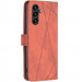 Фото Кожаный чехол-книжка Geometric Pattern для Samsung Galaxy A36 5G / A37 5G / A56 5G (Brown) на vchehle.ua