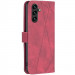 Фото Кожаный чехол-книжка Geometric Pattern для Samsung Galaxy A36 5G / A37 5G / A56 5G (Red) на vchehle.ua