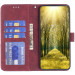 Кожаный чехол-книжка Geometric Pattern для Samsung Galaxy A36 5G / A37 5G / A56 5G (Red) в магазине vchehle.ua