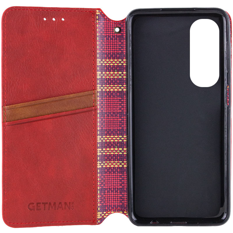 Заказать Кожаный чехол-книжка GETMAN Cubic (PU) для Oppo A60 4G (Красный) на vchehle.ua