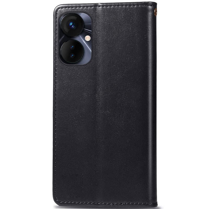 Фото Кожаный чехол-книжка GETMAN Gallant (PU) для TECNO Spark 9 Pro (KH7n) (Черный) на vchehle.ua
