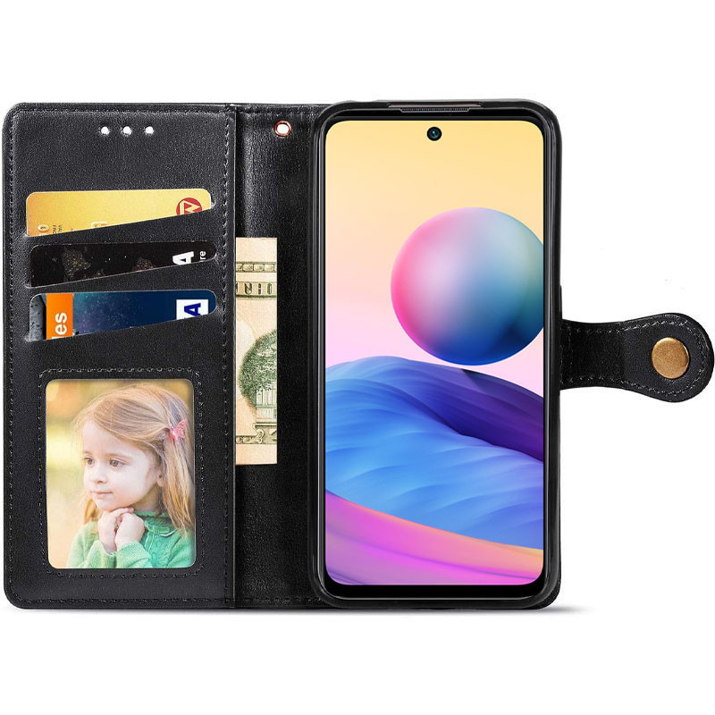 Кожаный чехол-книжка GETMAN Gallant (PU) для Xiaomi 15 (Черный) в магазине vchehle.ua