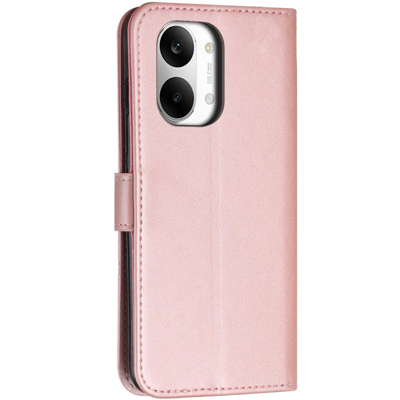 Фото Шкіряний чохол-книжка Jet Cover на Xiaomi Poco X8 Pro Max (Rose Gold) в маназині vchehle.ua