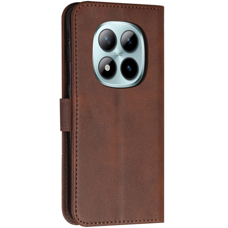 Фото Шкіряний чохол-книжка Jet Cover на Xiaomi Redmi Note 15 Pro 5G (Brown) в маназині vchehle.ua