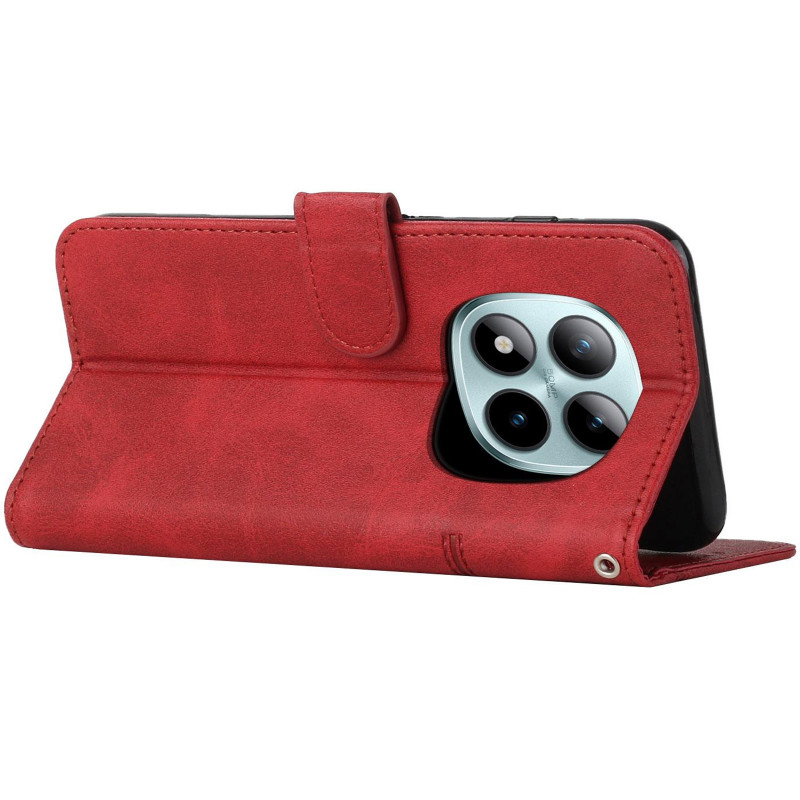 Шкіряний чохол-книжка Jet Cover на Xiaomi Redmi Note 15 Pro 5G (Red) в магазині vchehle.ua