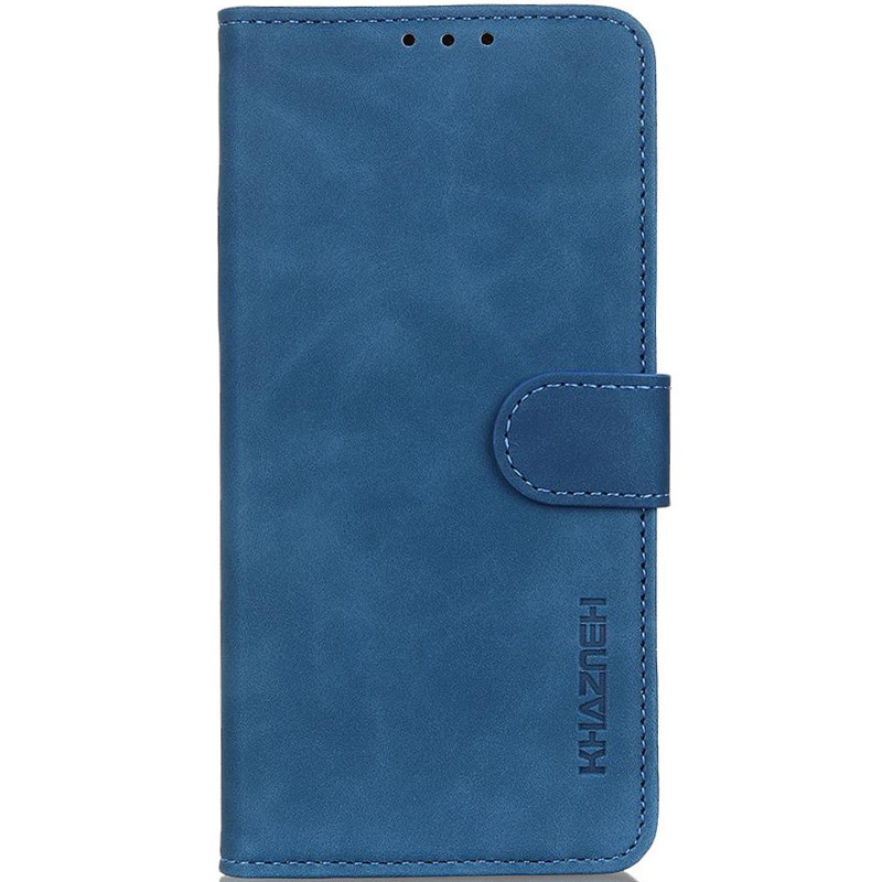 Шкіряний чохол-книжка KHAZNEH Retro на Samsung Galaxy A17 4G/5G (Blue)