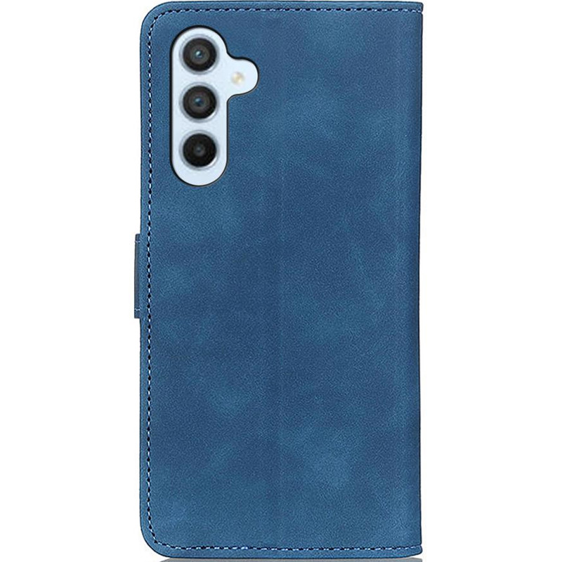 Шкіряний чохол-книжка KHAZNEH Retro на Samsung Galaxy A17 4G/5G (Blue) в магазині vchehle.ua