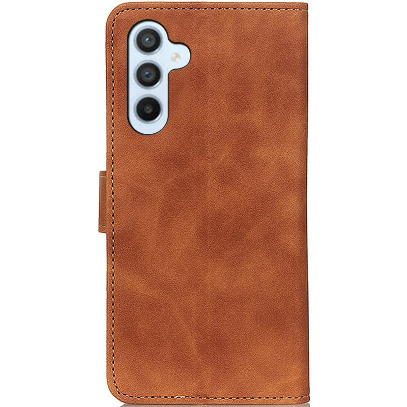 Шкіряний чохол-книжка KHAZNEH Retro на Samsung Galaxy A57 5G (Brown) в магазині vchehle.ua