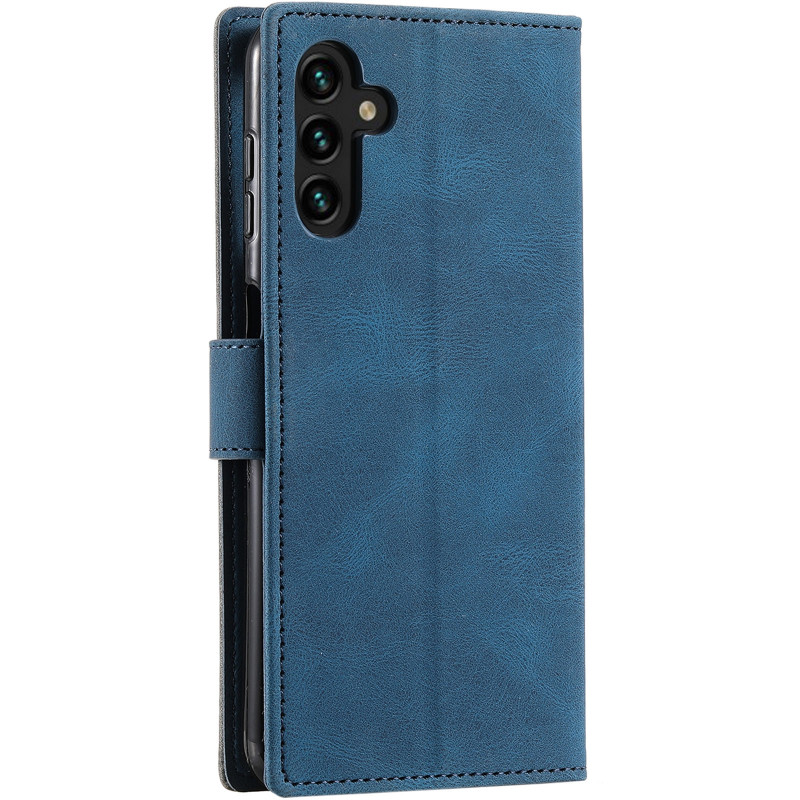 Фото Шкіряний чохол-книжка Maverick Cover для Samsung Galaxy A17 4G/5G (Blue) на vchehle.ua