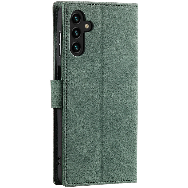 Фото Шкіряний чохол-книжка Maverick Cover для Samsung Galaxy A36 5G / A37 5G / A56 5G (Green) на vchehle.ua