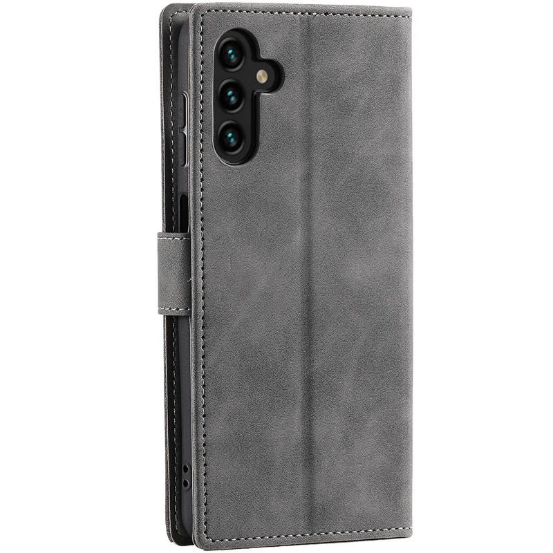 Фото Шкіряний чохол-книжка Maverick Cover для Samsung Galaxy A57 5G (Grey) на vchehle.ua