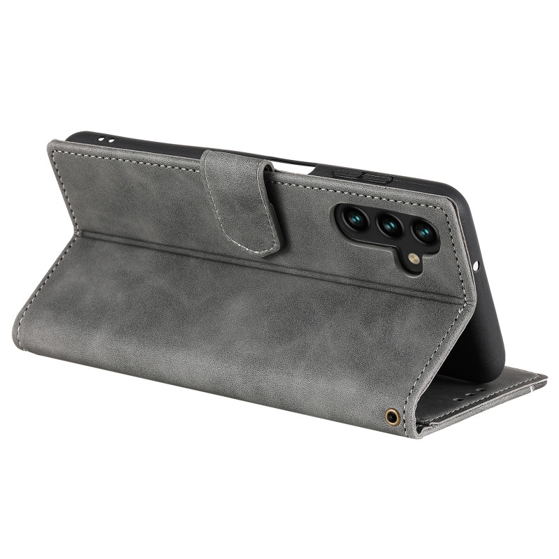 Купити Шкіряний чохол-книжка Maverick Cover для Samsung Galaxy A57 5G (Grey) на vchehle.ua