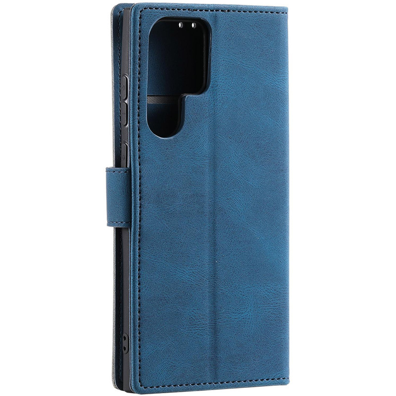 Фото Шкіряний чохол-книжка Maverick Cover для Samsung Galaxy S26 Ultra (Blue) на vchehle.ua