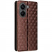 Шкіряний чохол-книжка Rhombus Book на Xiaomi Poco X8 Pro (Brown) в магазині vchehle.ua
