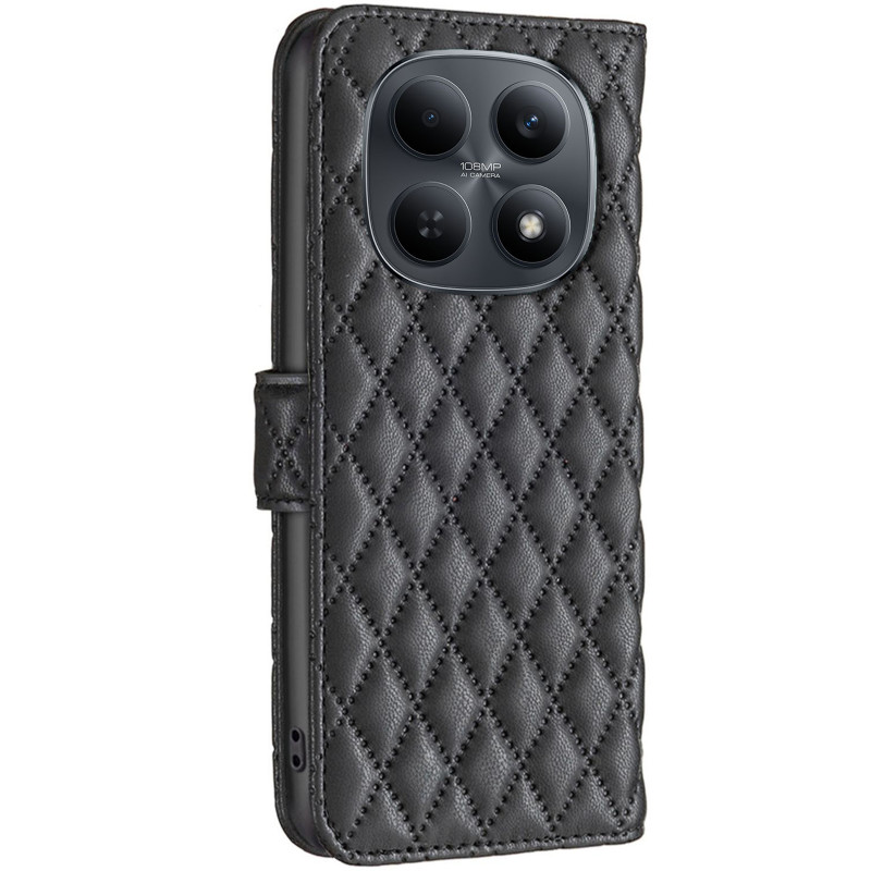 Фото Шкіряний чохол-книжка Sweet Line для Xiaomi Redmi Note 15 4G/5G (EU) (Black) на vchehle.ua