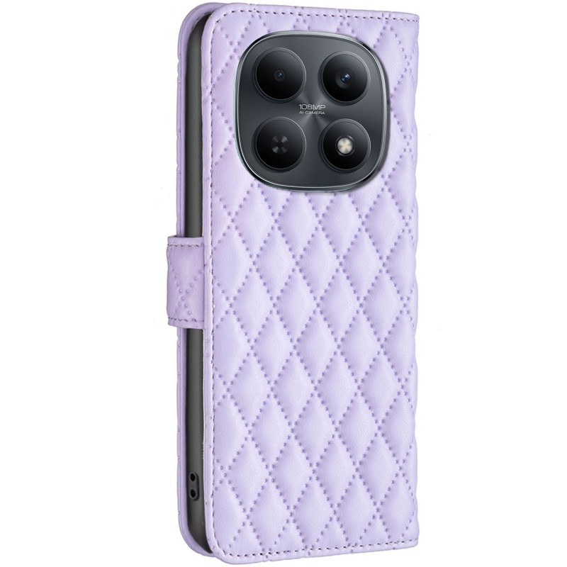 Фото Шкіряний чохол-книжка Sweet Line для Xiaomi Redmi Note 15 4G/5G (EU) (Purple) на vchehle.ua