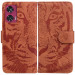 Купить Кожаный чехол-книжка Tiger для Motorola Edge 50 Fusion (Brown) на vchehle.ua