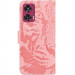 Фото Кожаный чехол-книжка Tiger для Motorola Edge 50 Fusion (Pink) на vchehle.ua