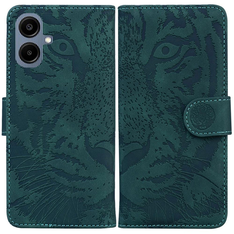Купить Кожаный чехол-книжка Tiger для Samsung Galaxy A07 / A06 (Green) на vchehle.ua