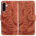 Купить Кожаный чехол-книжка Tiger для Samsung Galaxy A36 5G / A37 5G / A56 5G (Brown) на vchehle.ua