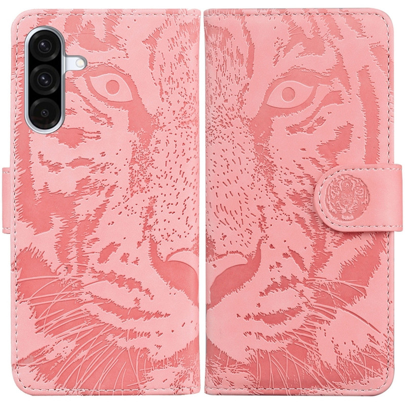 Купить Кожаный чехол-книжка Tiger для Samsung Galaxy A36 5G / A37 5G / A56 5G (Pink) на vchehle.ua