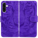 Купить Кожаный чехол-книжка Tiger для Samsung Galaxy A36 5G / A37 5G / A56 5G (Purple) на vchehle.ua