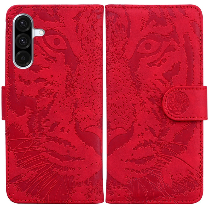 Купить Кожаный чехол-книжка Tiger для Samsung Galaxy A36 5G / A37 5G / A56 5G (Red) на vchehle.ua