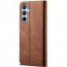 Фото Кожаный чехол-книжка Urban Denim series для Samsung Galaxy A36 5G / A37 5G / A56 5G (Brown) в магазине vchehle.ua