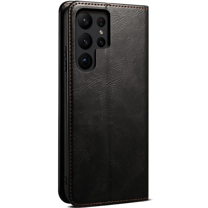 Фото Шкіряний чохол-книжка Urban Leather series на Samsung Galaxy S26 Ultra (Black) в маназині vchehle.ua