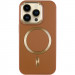 Фото Кожаный чехол SnapCase with Magnetic Safe для Apple iPhone 15 Pro (6.1") (Brown) на vchehle.ua