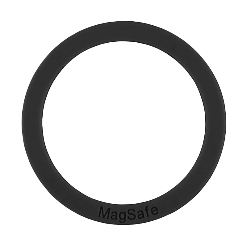 Металеве кільце Silicone Magnetic Safe (Black)