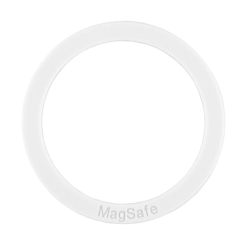Металеве кільце Silicone Magnetic Safe (White)