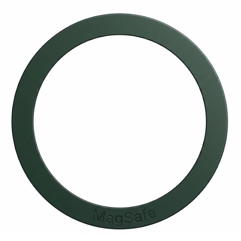 Металеве кільце Silicone Magnetic Safe (Dark Green)