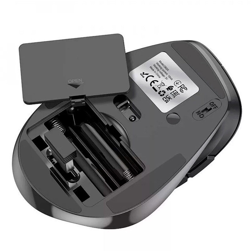 Купить Мышь беспроводная Hoco GM24 Mystic Bluetooth + 2.4G (Black) на vchehle.ua