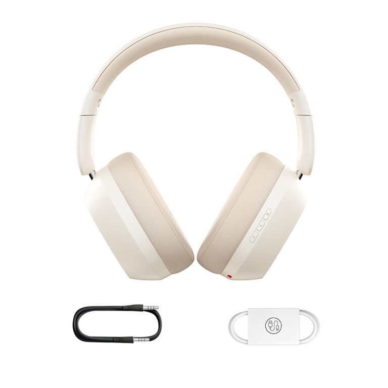 Фото Накладні бездротові навушники Baseus Bass 35 Max (A00070800) (Stellar White) на vchehle.ua