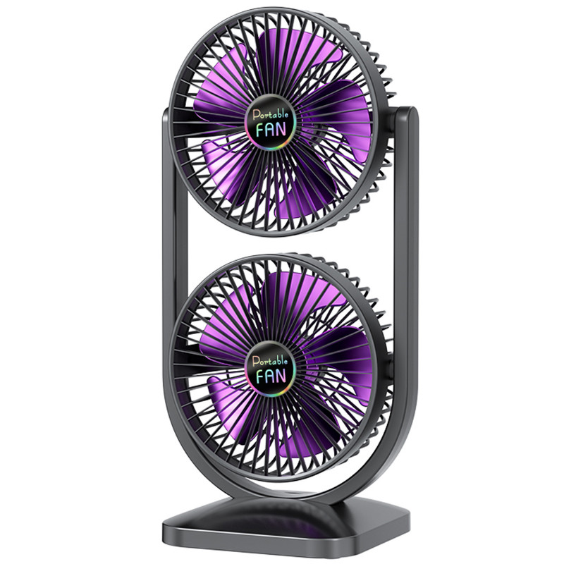 Настільний вентилятор S30 Dual-Fan 3000mAh (Black)