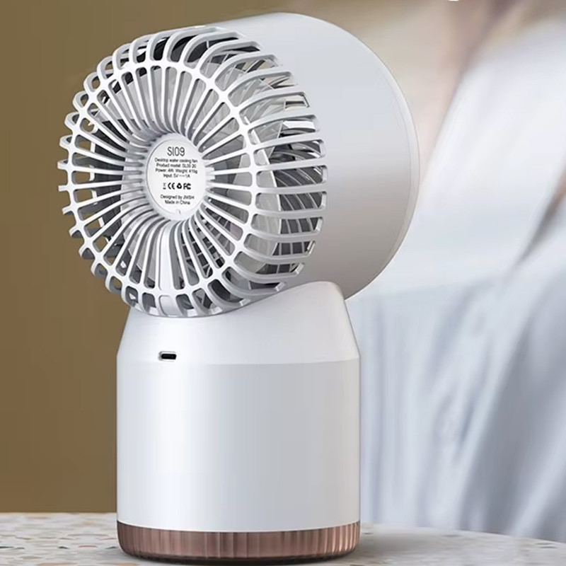 Фото Настольный вентилятор SL09 с водяным охлаждением 3600 mAh (White) на vchehle.ua