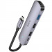 Купить Переходник HUB Hoco HB27 10-Port (Type-C to HDTV+USB3.0+PD+2xUSB2.0) (Metal gray) на vchehle.ua
