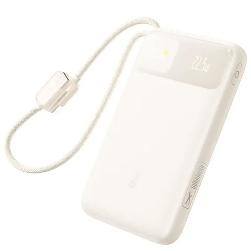 Power Bank Baseus 10000 mAh EnerFill FC11 PD22.5W with cable  (E0027R) (Biege)