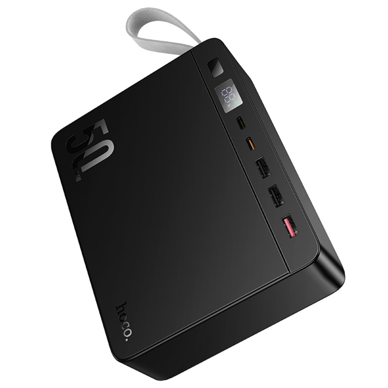 Купить Power Bank Hoco 50000 mAh J166 Carretera 22.5W+PD20W+lighting (Black) на vchehle.ua