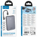 Фото Power Bank Hoco 10000 mAh J170 Starlight 22.5W+PD20W with cable (Metal gray) на vchehle.ua
