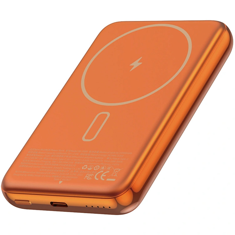 Power Bank WIWU 10000 mAh P089 Seraph PD20W с БЗУ (Orange)
