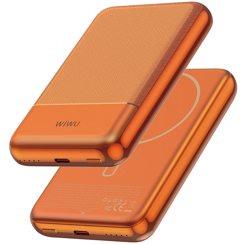 Фото Power Bank WIWU 10000 mAh P089 Seraph PD20W с БЗУ (Orange) на vchehle.ua