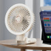 Купить Портативный вентилятор GF12 с зажимом+LED 5400mAh (White) на vchehle.ua