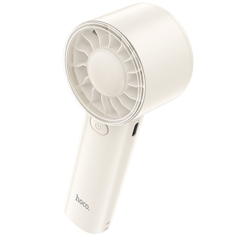 Фото Портативный вентилятор Hoco HX600 handheld folding fan 1200 mAh (White) в магазине vchehle.ua
