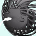 Замовити Портативний вентилятор Q2 Octopus 500mAh (Black) на vchehle.ua