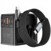 Мережевий універсальний перехідник WIWU UA013 20W GaN + 1USB-A/2C with retractable cable Type-C (Black)