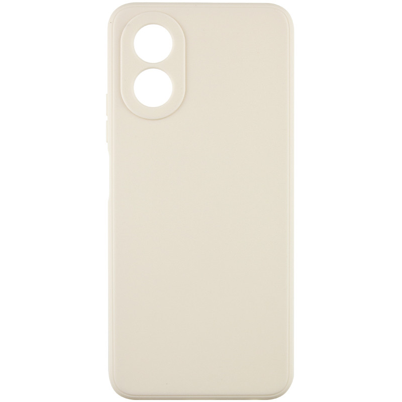 Силиконовый чехол Candy Full Camera для Oppo A38 / A18 (Бежевый / Antique White)