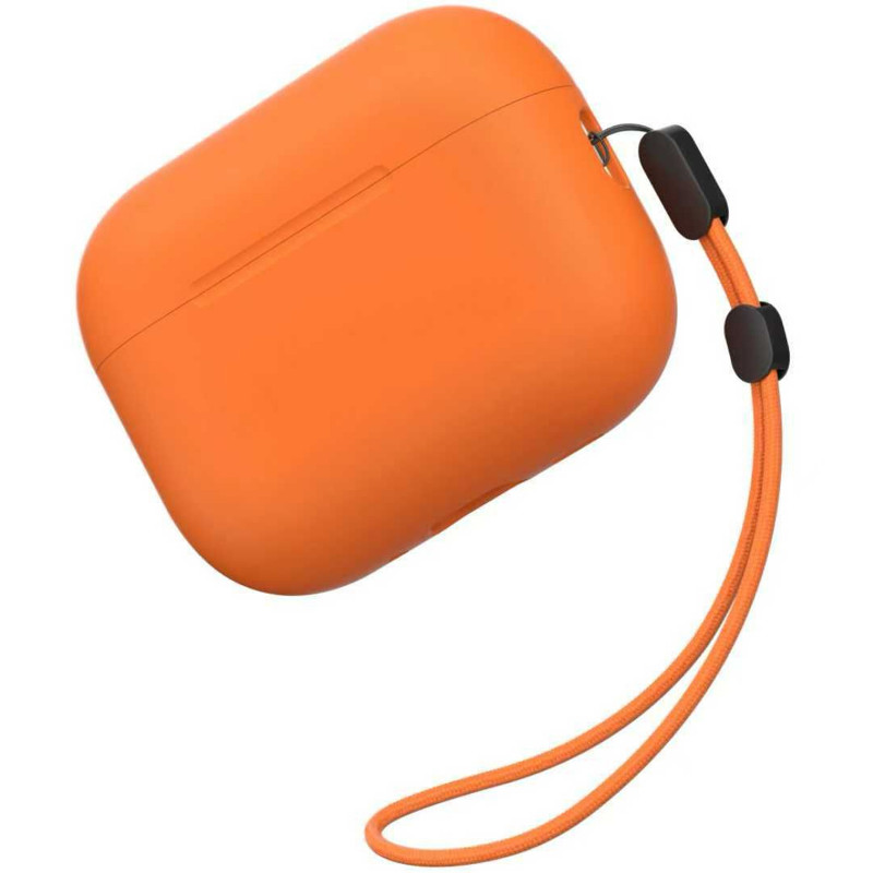 Силиконовый футляр BlueO Liquid silicone для наушников Airpods Pro 3 (Orange)